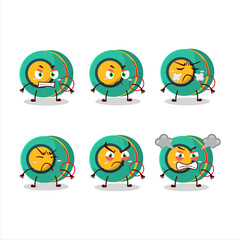 Kids yoyo cartoon character with various angry expressions