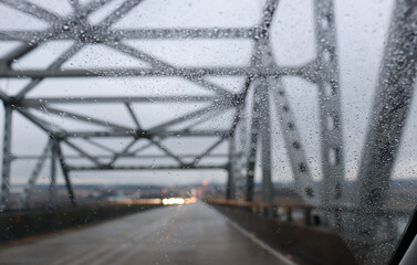 rain on the bridge
