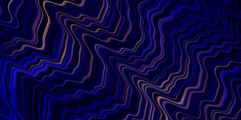 Dark Blue, Red vector background with wry lines.