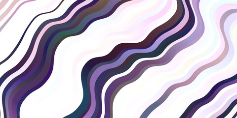Light Purple vector pattern with curves.