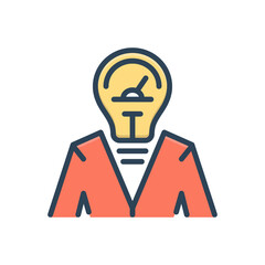 Color illustration icon for capacity