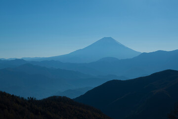 櫛形山からの富士山