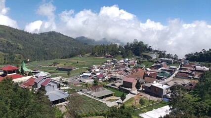 Fototapeta premium village in the mountains