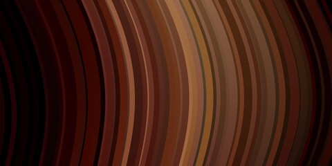 Light Red, Yellow vector template with curved lines.