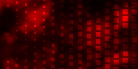Dark Red vector template with rectangles.