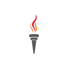 Torch  Logo Template vector symbol