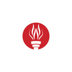 Torch  Logo Template vector symbol