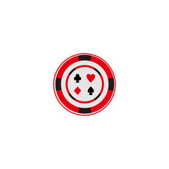 casino equipment icon vector symbol