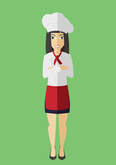 Cool lady chef