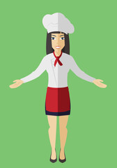 Cool lady chef