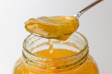 Citron tea on a white background