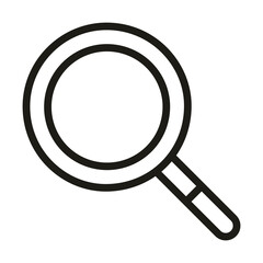 user interface search magnifying glass linear style