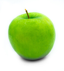 green apple isolated on white