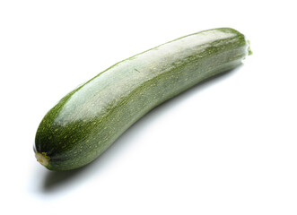 Fresh zucchini squash on white background
