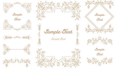 おしゃれな装飾用のフレームセット