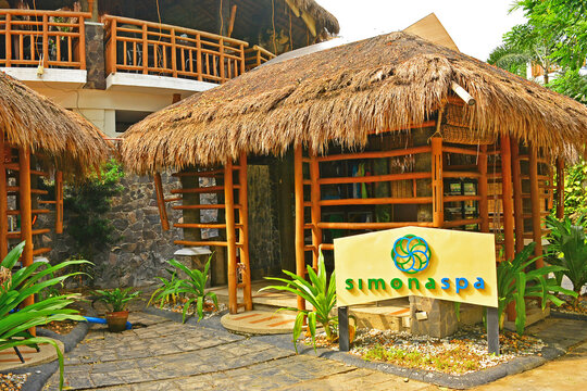 Acuaverde Beach Resort simona spa facade in Laiya, Batangas, Philippines