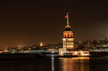 Kizkulesi is located off the coast of Salacak neighborhood in Üsküdar district, at the southern...