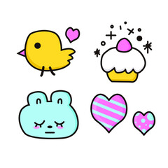 Howa Kawaii Emoji Illustration