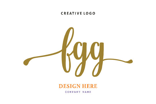 FGG lettering logo is simple, easy to understand and authoritativePrint