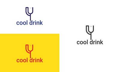 cool drink logo desigen