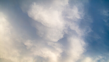 Clouds in the sky after a tornado.