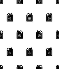 Antifreeze Icon Seamless Pattern, Water Based Liquid Freezing Point Lowering Additive
