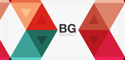 Mosaic triangle pattern abstract background for cover, banner, flyer and poster and other template