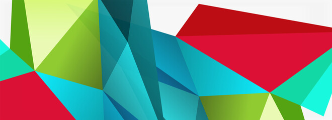 3d mosaic abstract backgrounds, low poly shape geometric design