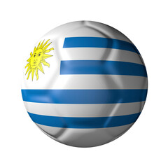 ウルグアイのサッカーボール型国旗