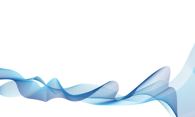 PrintAbstract blue wave background, vector