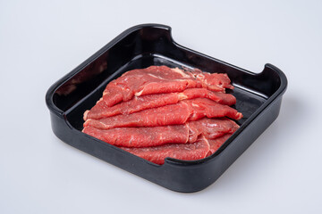 Set of shabu, Suki Shabu in a restaurant, traditional Japanese food.