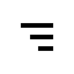 icon playlist with square