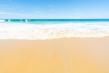 beach with white sand beach