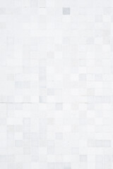 Background shot of white mosaic tile pattern as background.