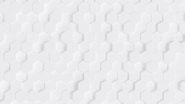 White background, Corporate technology modern design Pattern style geometric, Abstract modern background used about technology or product presentation backdrop. © Ekkachai