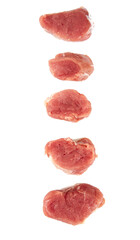 pork tenderloin isolated on white backrgound