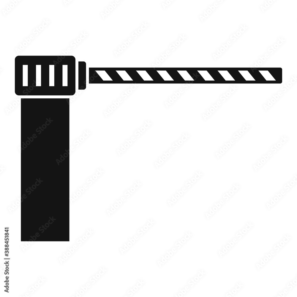 Poster control barrier icon. simple illustration of control barrier vector icon for web design isolated on 