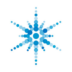 winter holidays snowflake star illustration