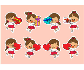 バレンタインキッズ　白縁あり