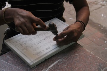 Obraz premium epitaph writer