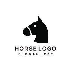 horse vector logo, Kid Design element for logo, poster, card, banner, emblem, t shirt. Vector illustration