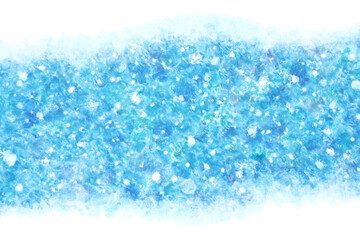 氷 雪 ブルー 冬 クリスマス 水彩 背景