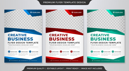 minimalist business flyer template with clean style and modern layout use for business ads ad leaflet