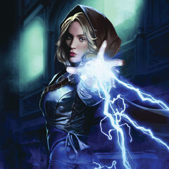 Girl With Magical Powers 3D Illustration 1 © Suhani