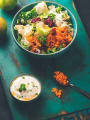Rote Linsen Salat