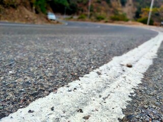 asphalt road in the desert