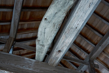 Fototapeta na wymiar 木造建築の梁