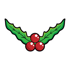 Christmas decoration vector cartoon.zip, Christmas cherry decoration vector