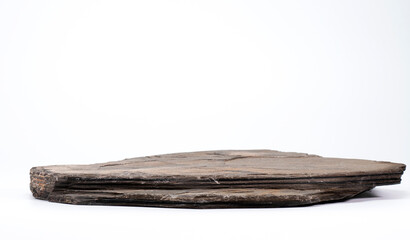 Stone isolated on white background, grunge stone texture. wallpaper background..