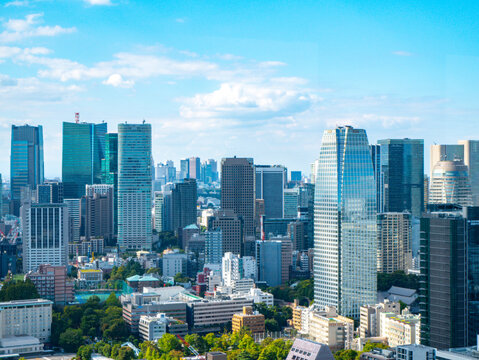   【世界貿易センタービルより】東京都内、都市景観/六本木方面